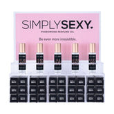 Simply Sexy Pheromone Perfume Oil Acrylic Display With Testers 36pcs